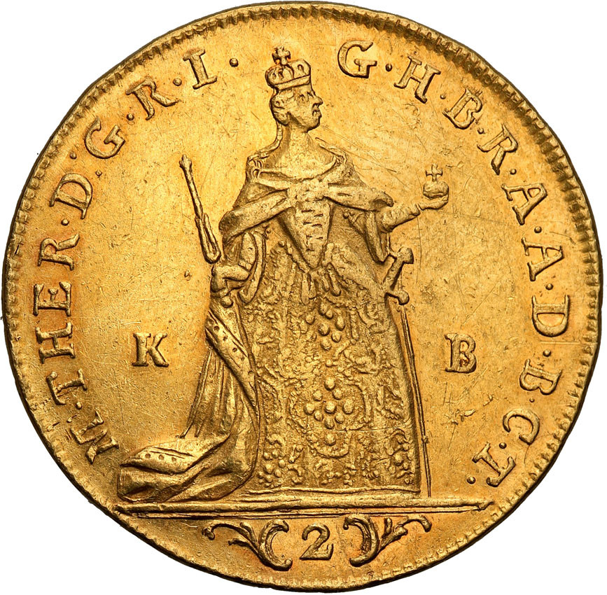 Węgry. Maria Teresa 2 dukaty 1765 KB-Kremnica